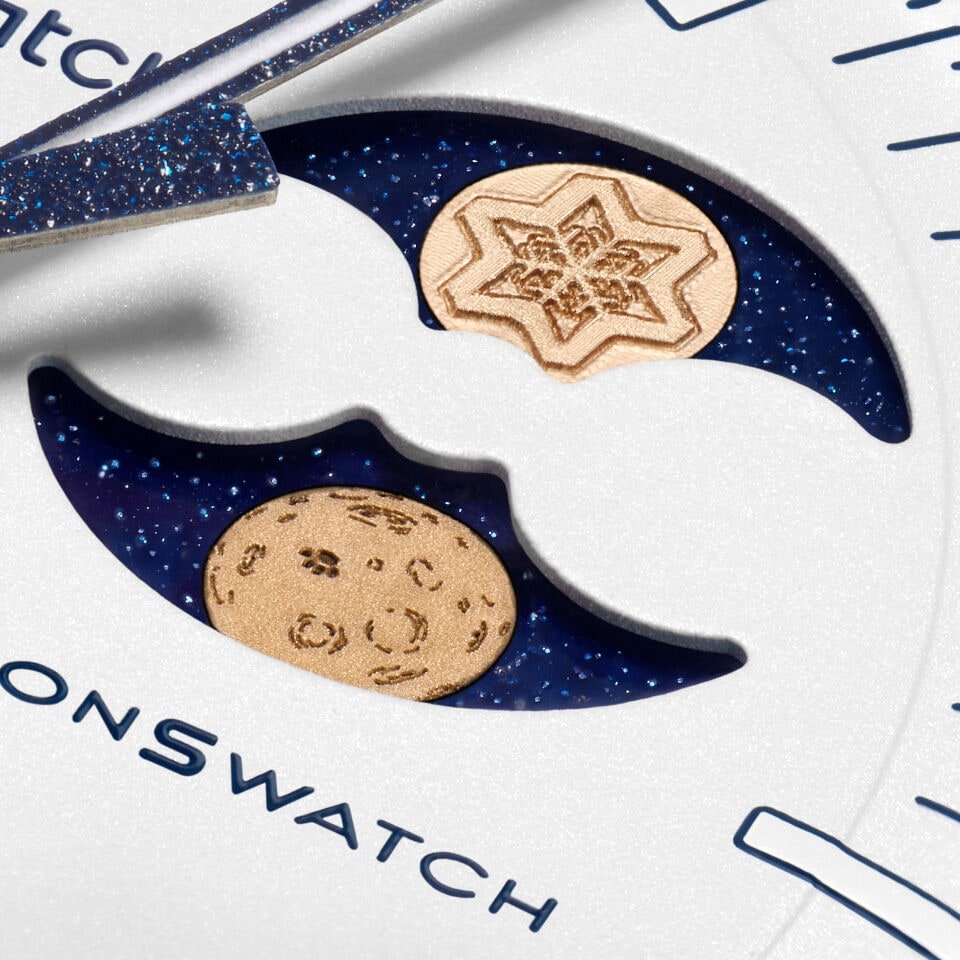 Swatch x Omega MISSION TO EARTHPHASE - MOONSHINE GOLD (SO33W701L) Cold Moon